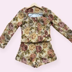 Custom Made Short And Blazer Set